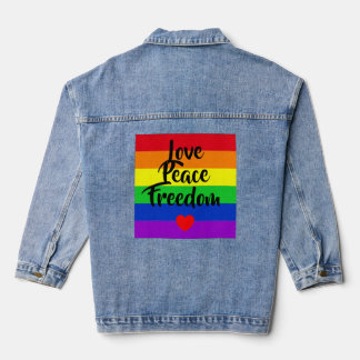#LGBT #love #pride #gay #lesbian #freedom #parade デニムジャケット