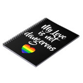 #LGBT #love #pride #gay #lesbian #freedom #parade ノートブック (左側)