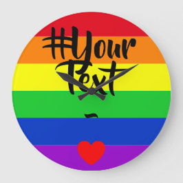 #LGBT #love #pride #gay #lesbian #freedom #parade ラージ壁時計