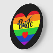 #LGBT #love #pride #gay #lesbian #freedom #parade ラージ壁時計 (傾斜)