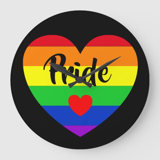 #LGBT #love #pride #gay #lesbian #freedom #parade ラージ壁時計 (正面)