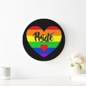 #LGBT #love #pride #gay #lesbian #freedom #parade ラージ壁時計 (ホーム)