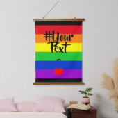 #LGBT #love #pride #gay #lesbian #freedom #parade 吊り下げ型タペストリー (寝室)