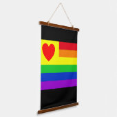 #LGBT #love #pride #gay #lesbian #freedom #parade 吊り下げ型タペストリー (傾斜あり)