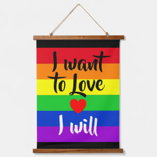 #LGBT #love #pride #gay #lesbian #freedom #parade 吊り下げ型タペストリー