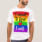 #LGBT #love #pride #gay #lesbian #freedom #parade Tシャツ (正面)