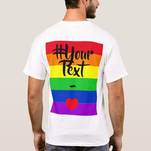 #LGBT #love #pride #gay #lesbian #freedom #parade Tシャツ (裏面)