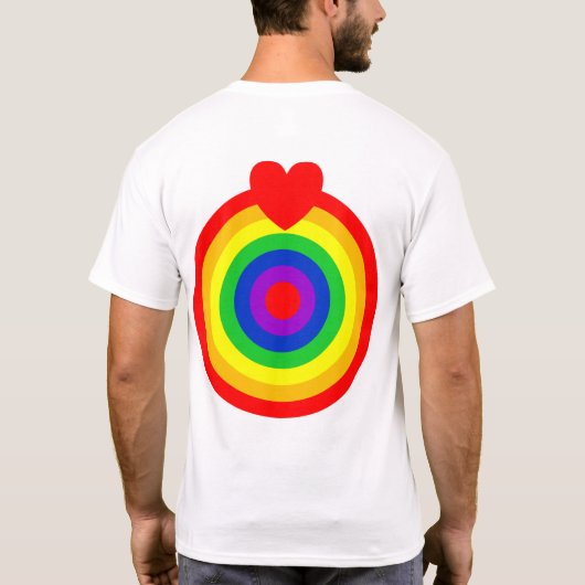 #LGBT #love #pride #gay #lesbian #freedom #parade Tシャツ (裏面)