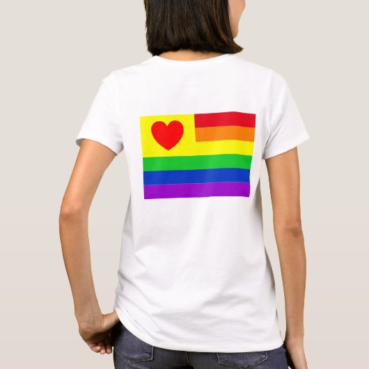 #LGBT #love #pride #gay #lesbian #freedom #parade Tシャツ (裏面)