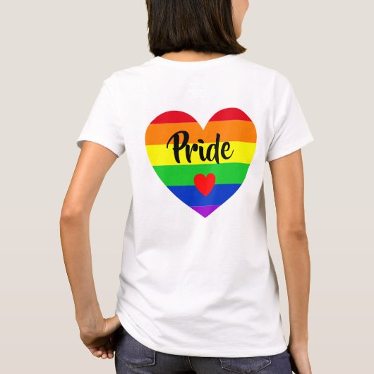 #LGBT #love #pride #gay #lesbian #freedom #parade Tシャツ (裏面)