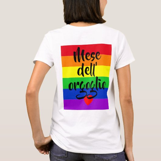#LGBT #love #pride #gay #lesbian #freedom #parade Tシャツ (裏面)