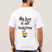 #LGBT #love #pride #gay #lesbian #freedom #parade Tシャツ (裏面)