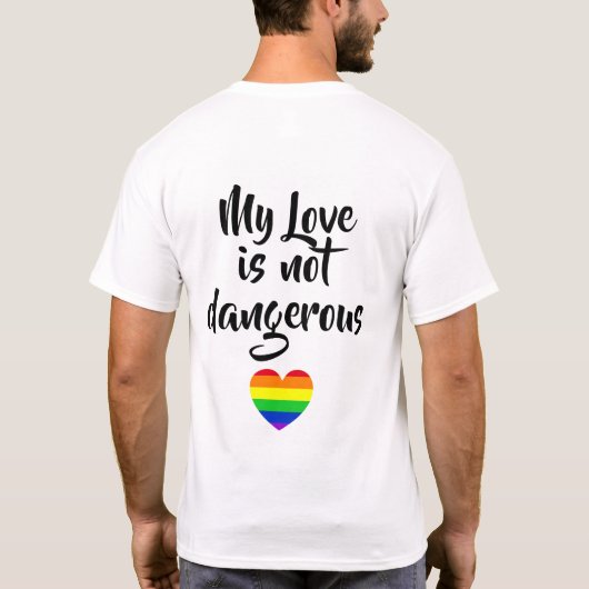 #LGBT #love #pride #gay #lesbian #freedom #parade Tシャツ (裏面)