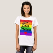 #LGBT #love #pride #gay #lesbian #freedom #parade Tシャツ (正面フル)