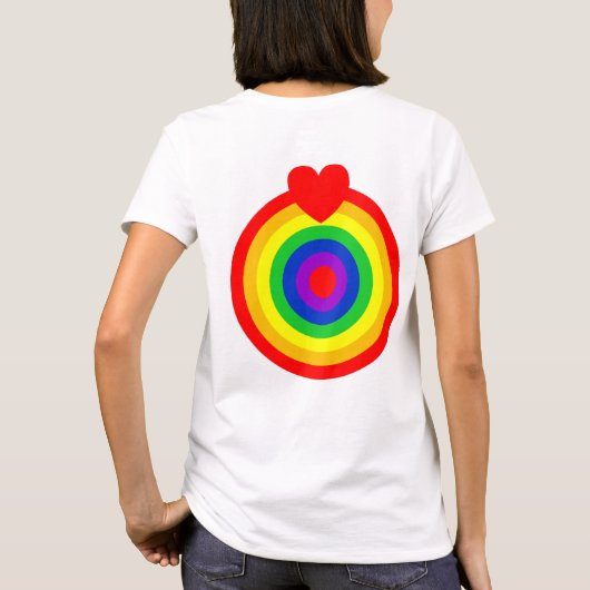 #LGBT #love #pride #gay #lesbian #freedom #parade Tシャツ (裏面)