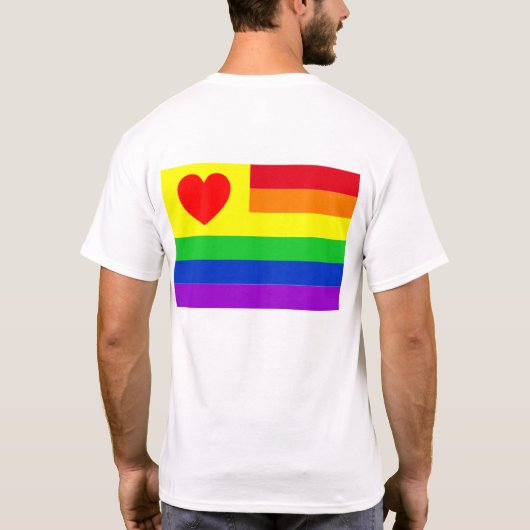 #LGBT #love #pride #gay #lesbian #freedom #parade Tシャツ (裏面)
