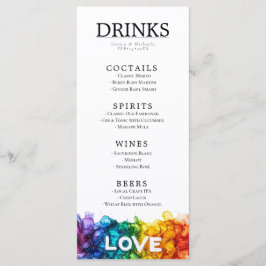 🌈  LGBT + lovely text Painted With Love wedding  メニュー