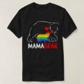LGBT Mama Bear - Gay Pride Equal Rights Rainbow Tシャツ (デザイン正面)