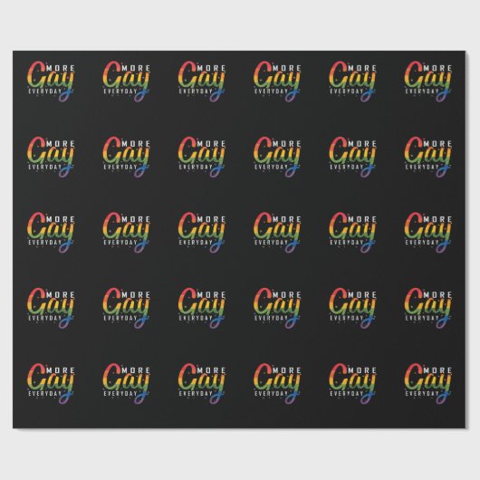 LGBT "More Gay Everyday" ラッピングペーパー (フラット)