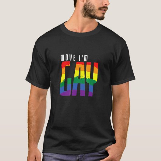 Lgbt Move I'mゲイ Tシャツ (正面)