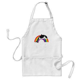 LGBT Orca WhaleそれがゲイレインボーゲイPになるオーケイ スタンダードエプロン