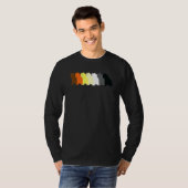 Lgbt Papa Mensゲイプライド月座るゲイベア Tシャツ (正面フル)