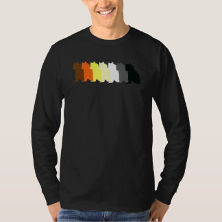 Lgbt Papa Mensゲイプライド月座るゲイベア Tシャツ