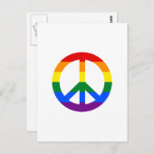 LGBT peace sign Postcard ポストカード (正面/裏面)
