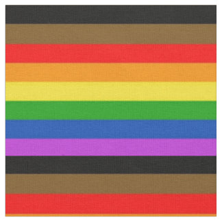 LGBT People Of Color Inclusiveプライドレインボーフラグ ファブリック