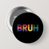LGBT Pride ブルーメン 面白い一言 ブラザー 挨拶 ゲイ 缶バッジ (正面&裏面)