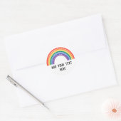 LGBT Pride レインボー ラウンドシール (封筒)