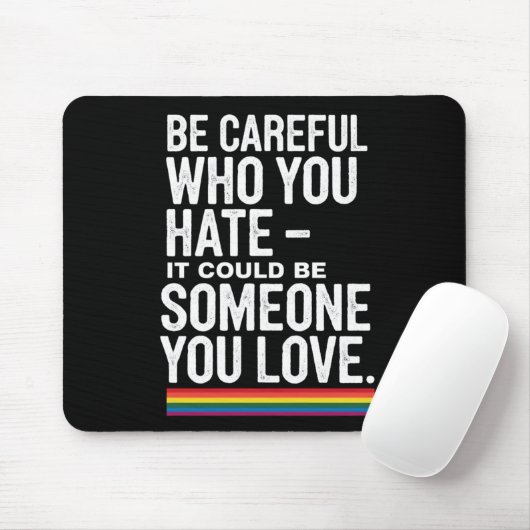 LGBT Pride 嫌いな人を選べ Funny Quote  マウスパッド (マウス)
