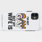 LGBT Pride 私はゲイじゃないけど妻がゲイ Case-Mate iPhoneケース (裏面(横))