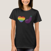 LGBT Pride  Eggplant Joke For Lesbian Gay Support Tシャツ (正面)
