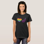 LGBT Pride  Eggplant Joke For Lesbian Gay Support Tシャツ (正面フル)