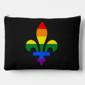 LGBT pride fleur-de-lis アクセサリーポーチ (正面)