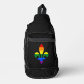 LGBT pride fleur-de-lis  スリングバッグ (正面)