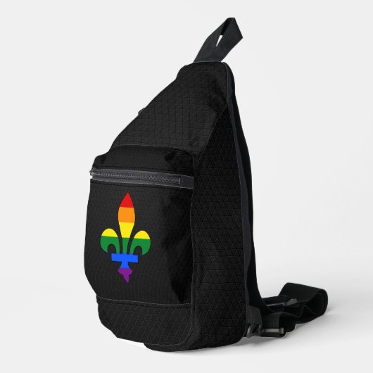 LGBT pride fleur-de-lis  スリングバッグ (右コーナー)