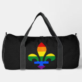 LGBT pride fleur-de-lis  ダッフルバッグ (正面)
