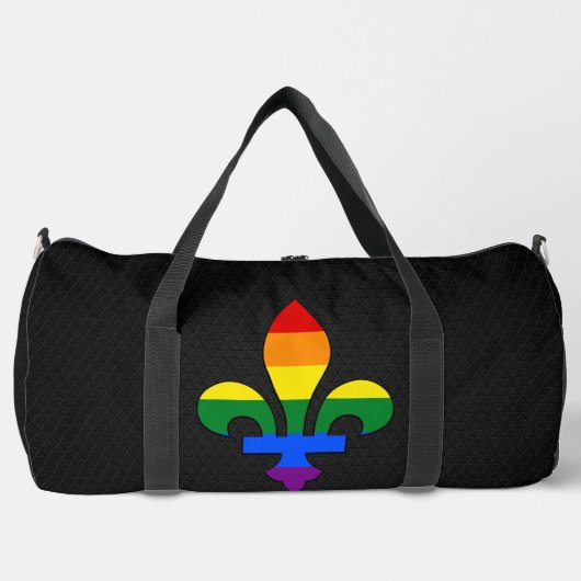 LGBT pride fleur-de-lis  ダッフルバッグ (正面)