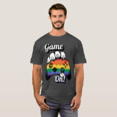 LGBT Pride Game On Tiger Paw Controller Shirt 2026 Tシャツ (正面フル)