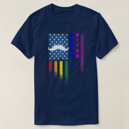 Lgbt Pride Gay Bachelor Party Engagement1347  Tシャツ (デザイン正面)
