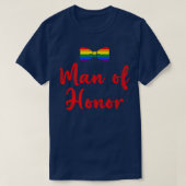 Lgbt Pride Gay Bachelor Party Man Of Honor Engagem Tシャツ (デザイン正面)