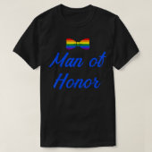Lgbt Pride Gay Bachelor Party Man Of Honor Engagem Tシャツ (デザイン正面)