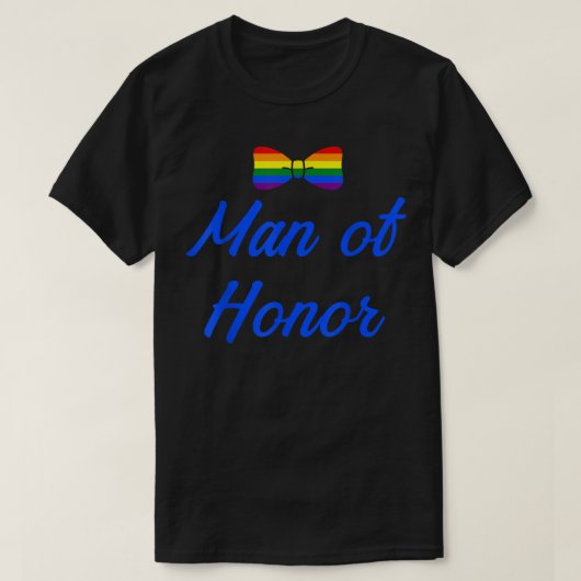 Lgbt Pride Gay Bachelor Party Man Of Honor Engagem Tシャツ (デザイン正面)