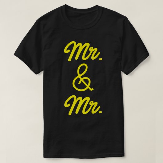 Lgbt Pride Gay Bachelor Party Mr And Mr Engagement Tシャツ (デザイン正面)