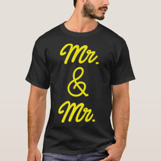 Lgbt Pride Gay Bachelor Party Mr And Mr Engagement Tシャツ