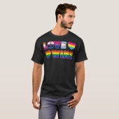 LGBT Pride Gay Lesbian Biseual Transgender Panseua Tシャツ (正面フル)