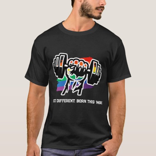 LGBT Pride Gym Shirt Tiger Fist Dumbbell 2026 Tee Tシャツ (正面)