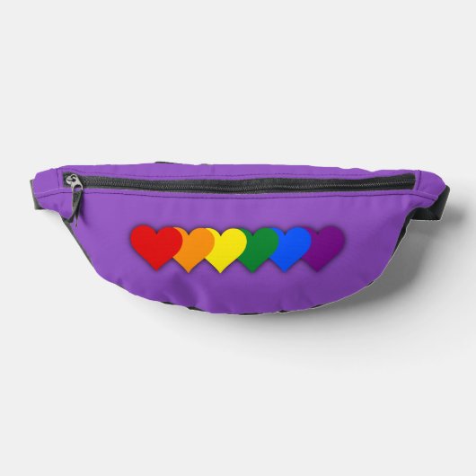 LGBT pride hearts  ファニーパック (レイダウン)